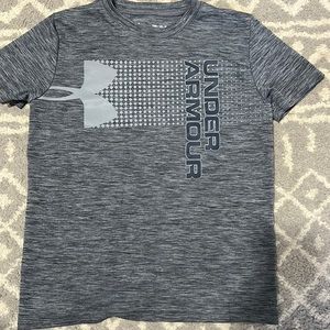 Boys Gray under armour t shirt
